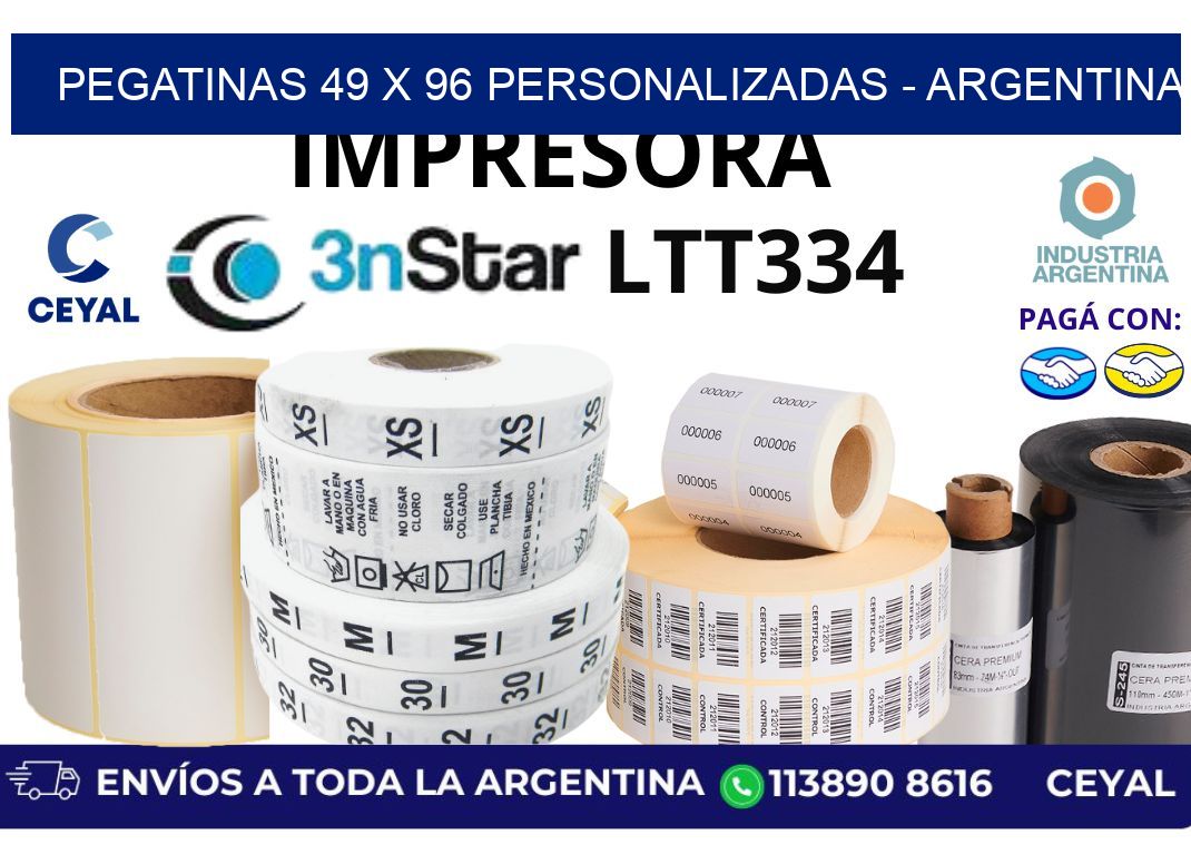 pegatinas 49 x 96 personalizadas - Argentina