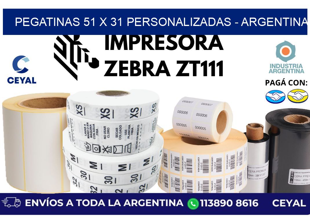 pegatinas 51 x 31 personalizadas - Argentina