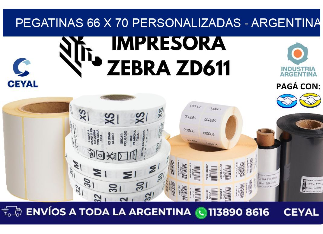 pegatinas 66 x 70 personalizadas - Argentina