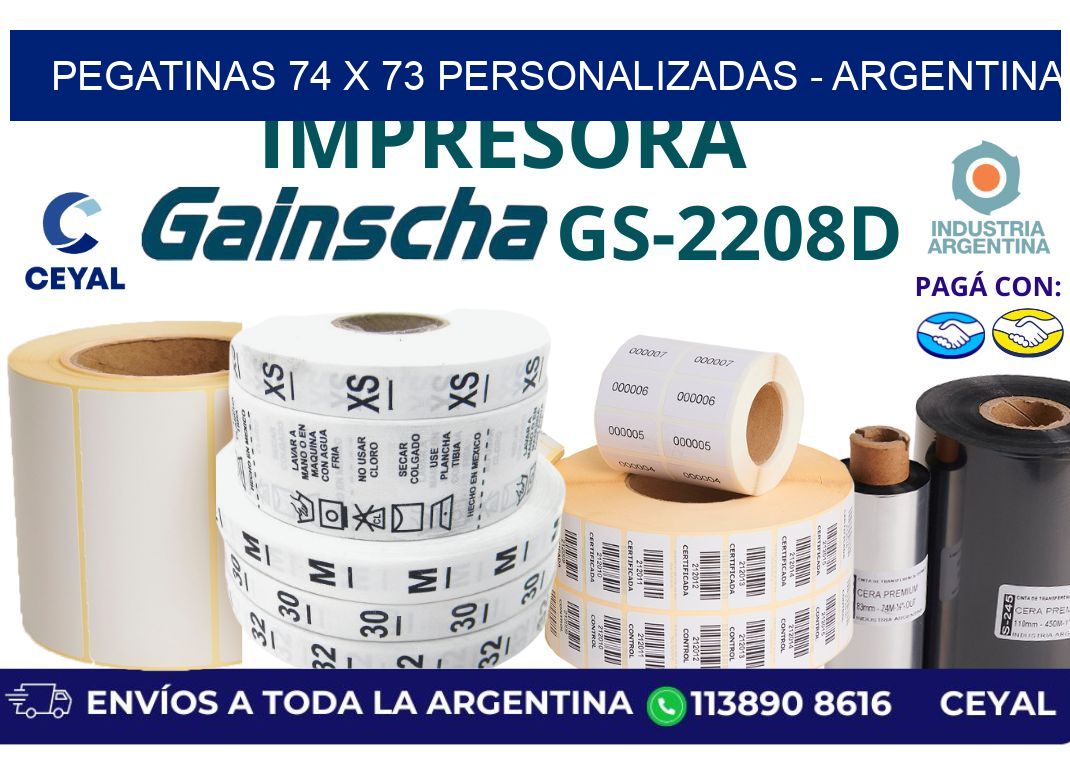 pegatinas 74 x 73 personalizadas - Argentina