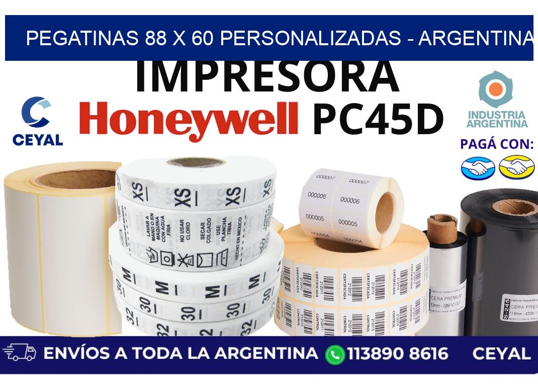 pegatinas 88 x 60 personalizadas - Argentina