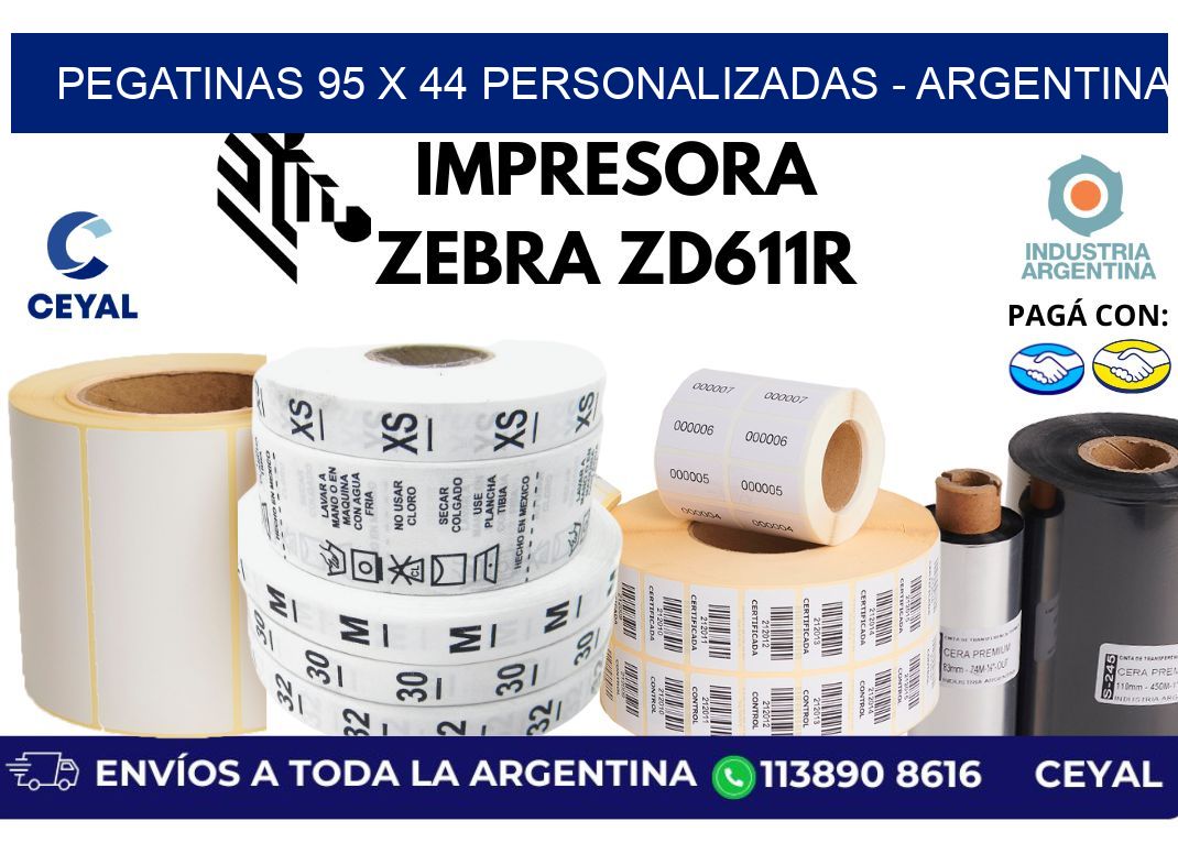 pegatinas 95 x 44 personalizadas - Argentina