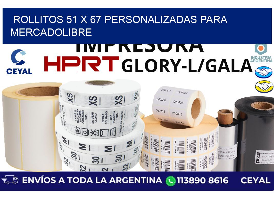 rollitos 51 x 67 personalizadas para mercadolibre