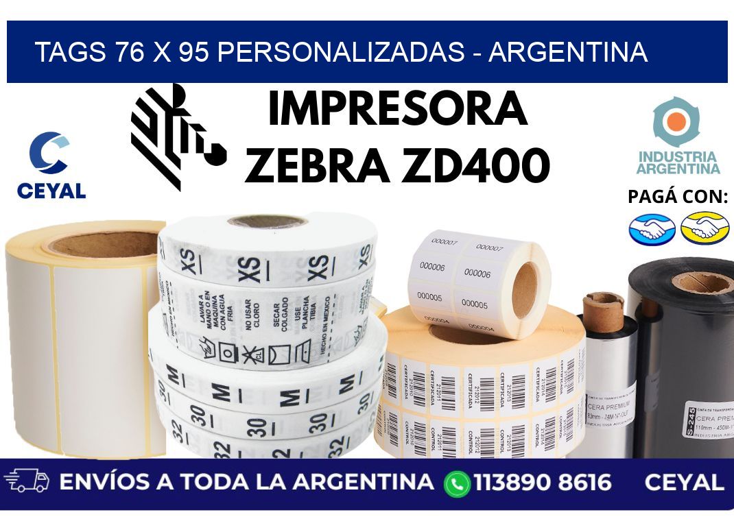 tags 76 x 95 personalizadas – Argentina