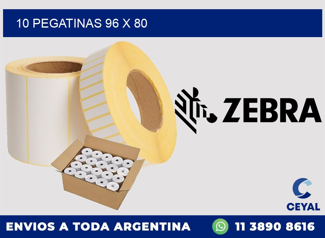 10 PEGATINAS 96 x 80
