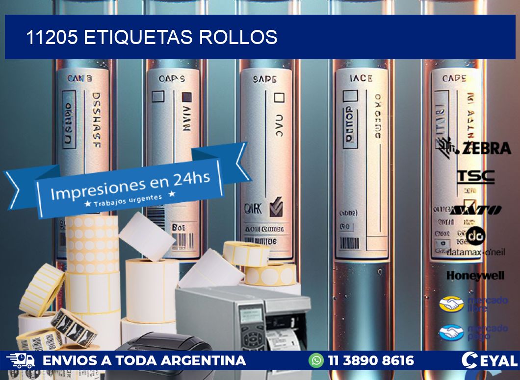 11205 Etiquetas rollos