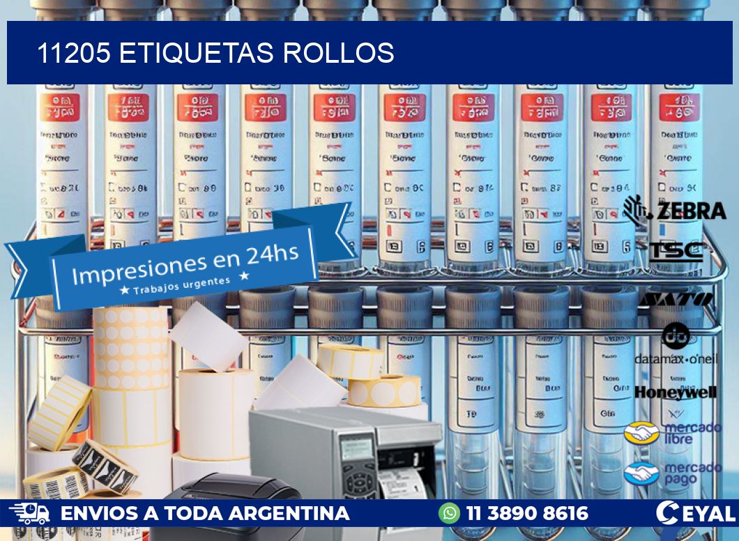 11205 Etiquetas rollos