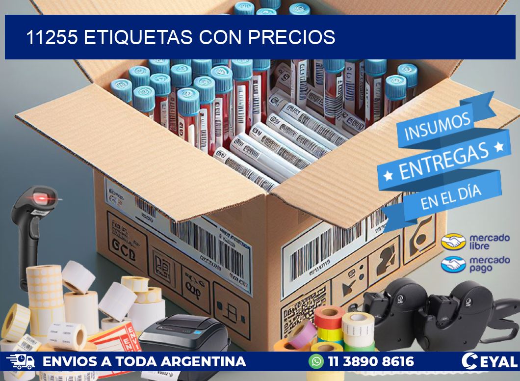 11255 etiquetas con precios