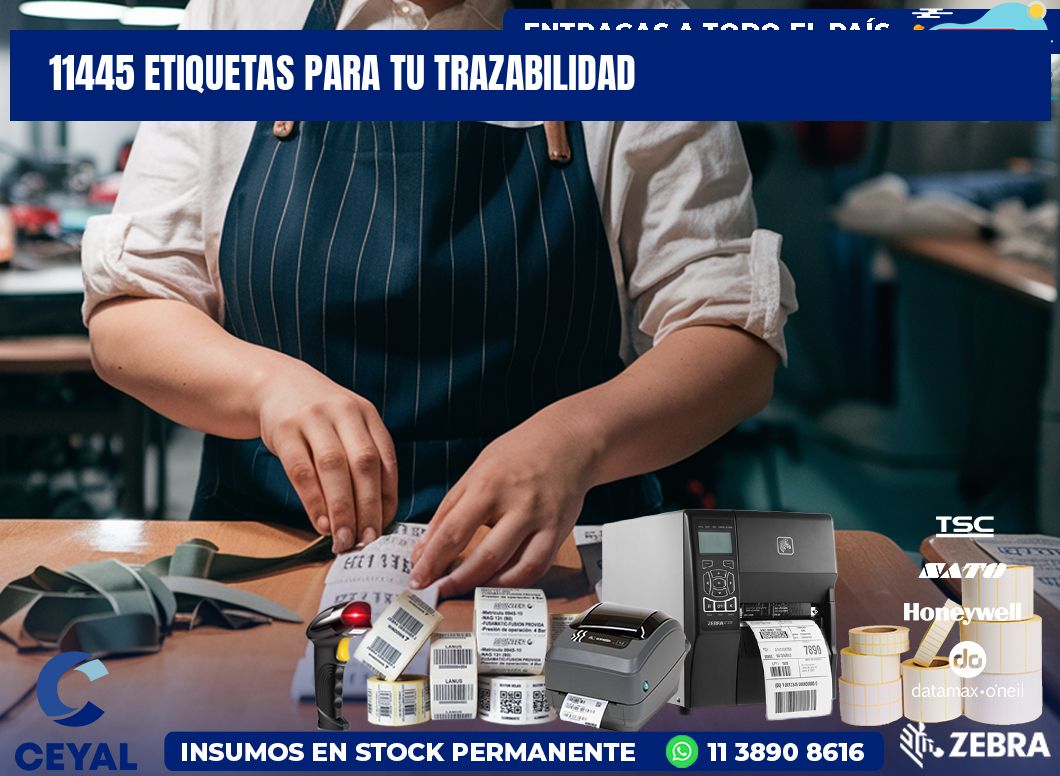 11445 etiquetas para tu trazabilidad