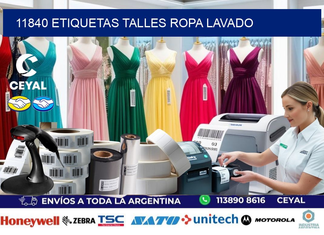 11840 ETIQUETAS TALLES ROPA LAVADO