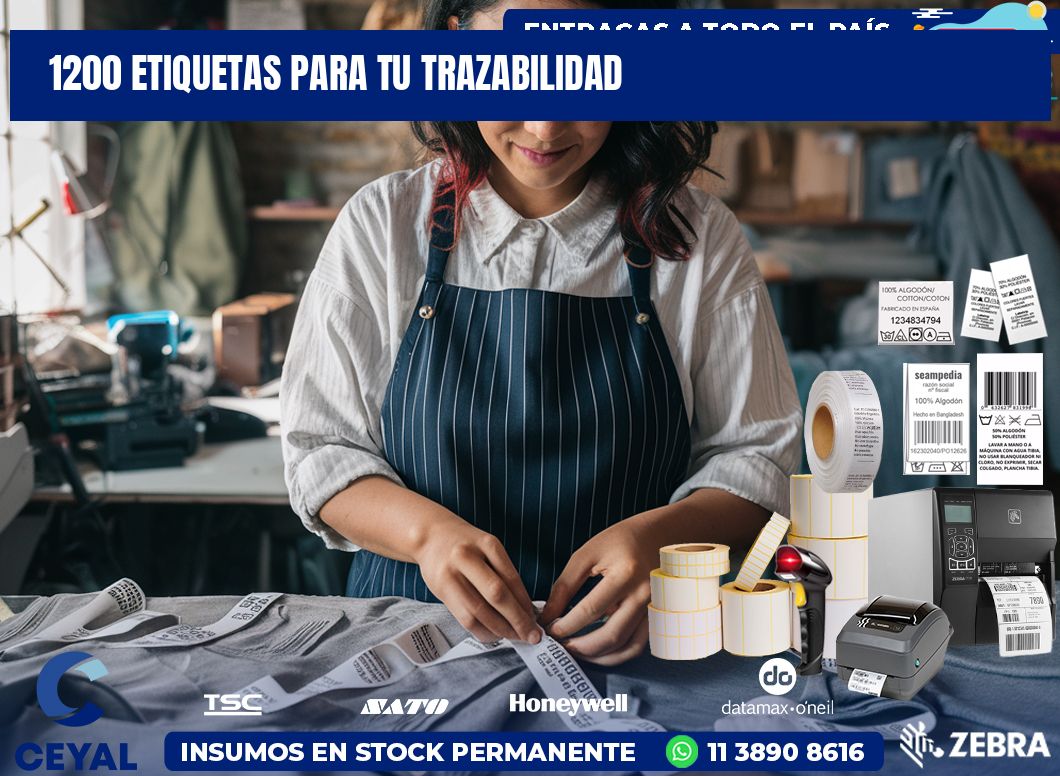 1200 etiquetas para tu trazabilidad