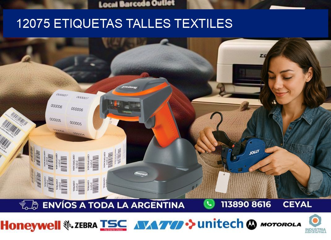 12075 ETIQUETAS TALLES TEXTILES