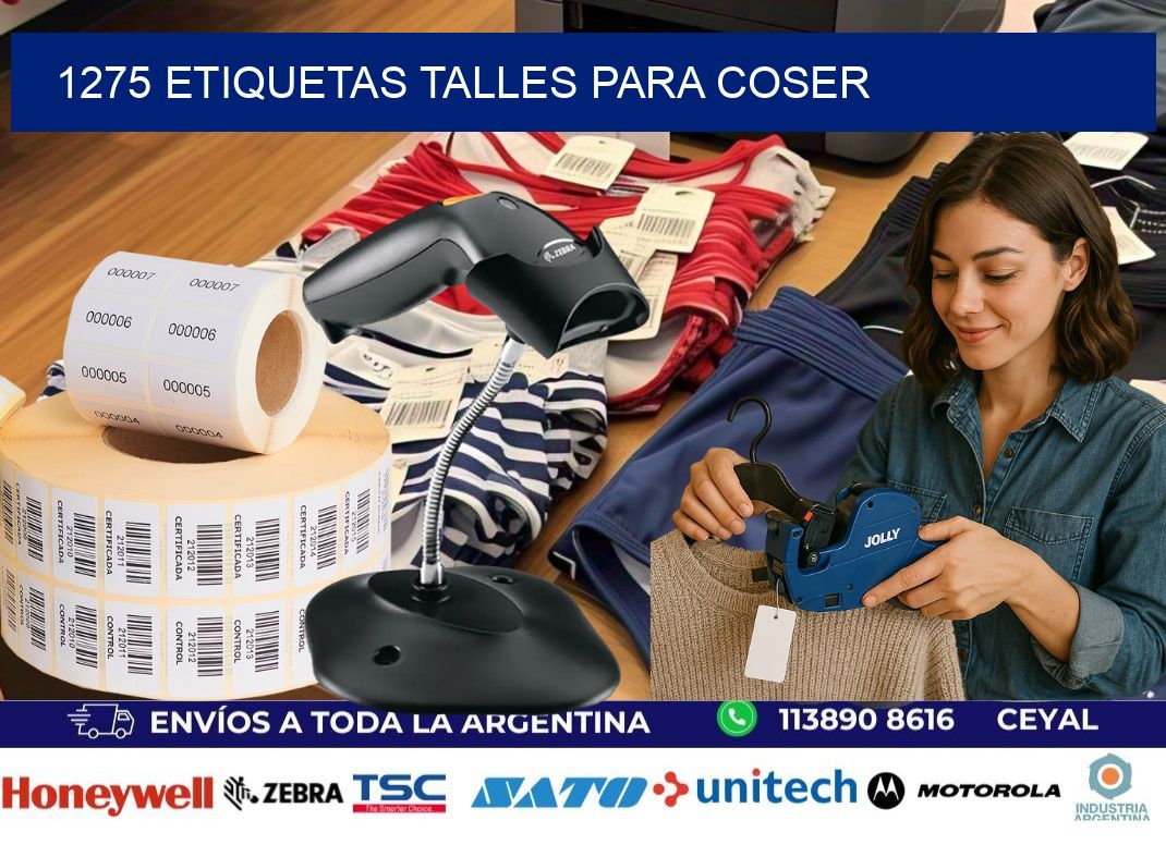 1275 ETIQUETAS TALLES PARA COSER