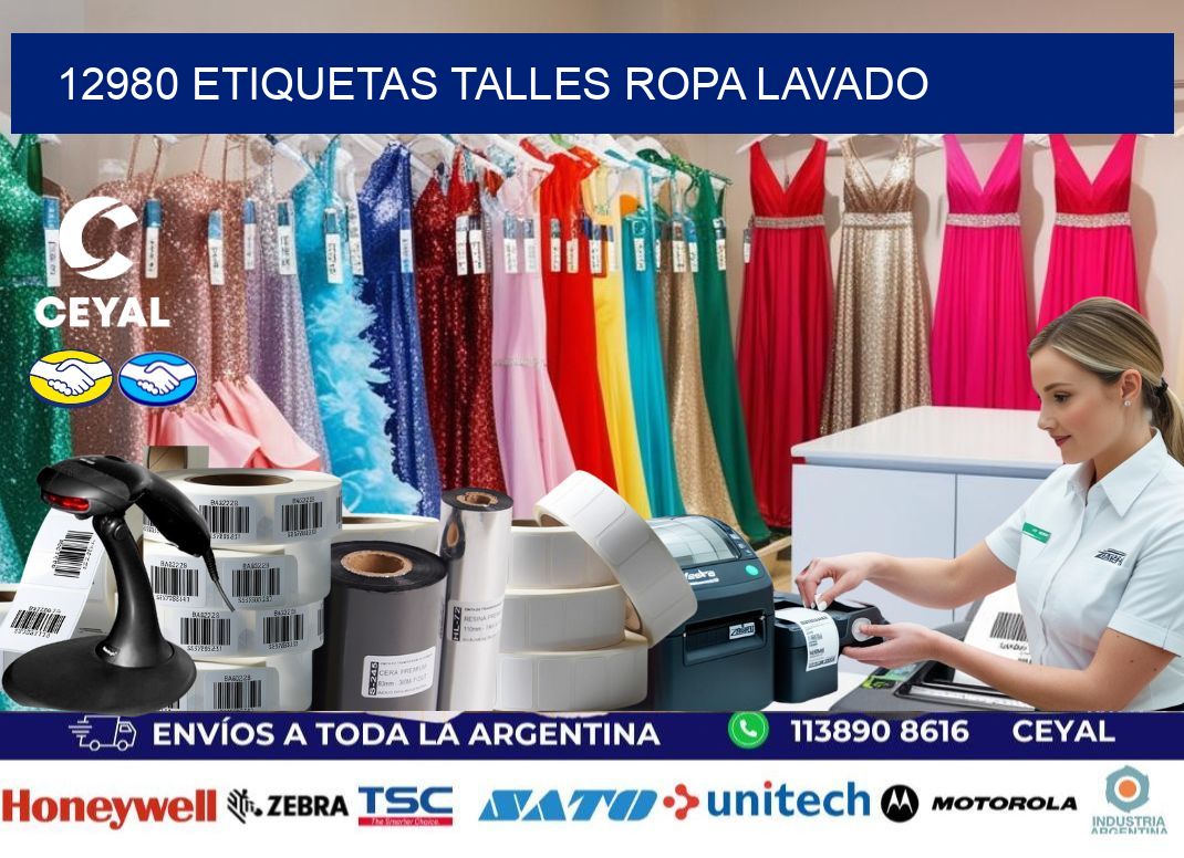 12980 ETIQUETAS TALLES ROPA LAVADO