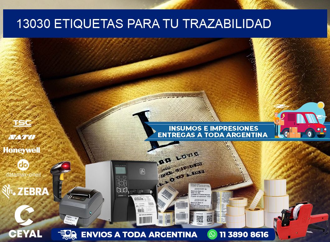 13030 etiquetas para tu trazabilidad