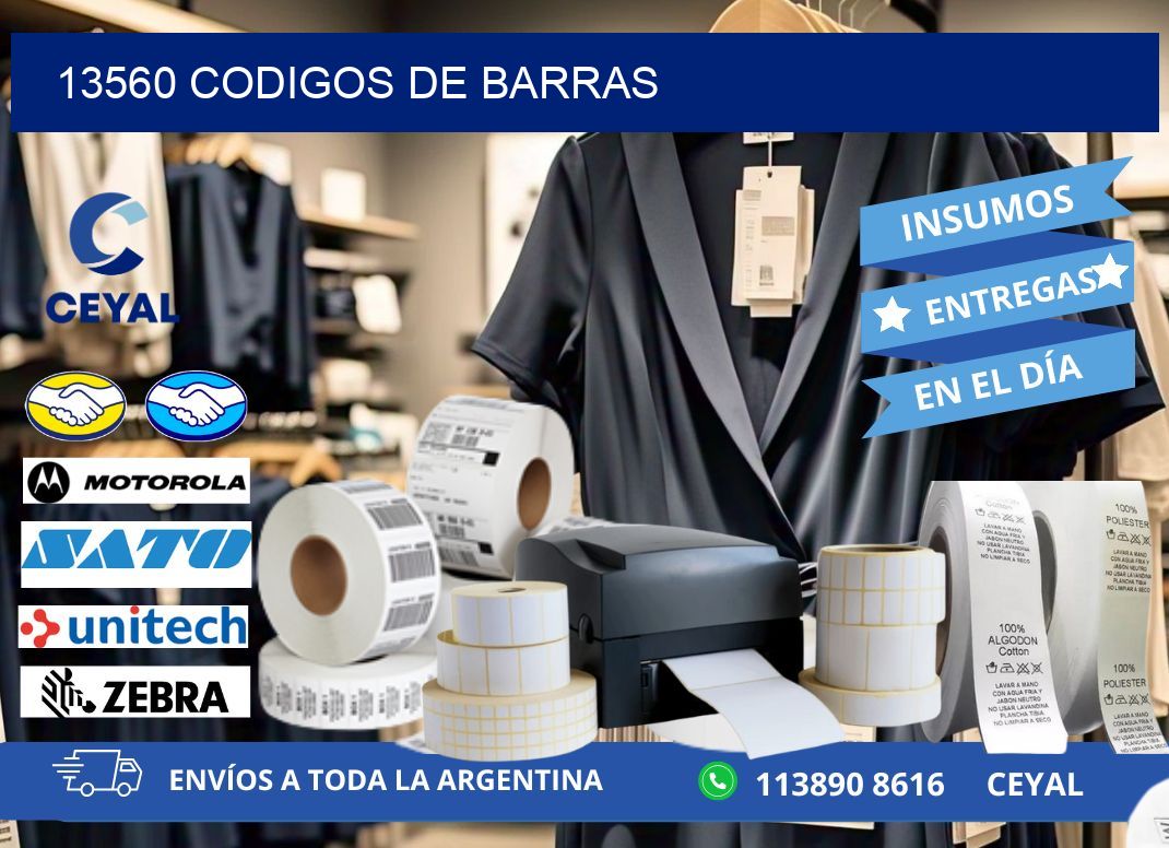 13560 CODIGOS DE BARRAS