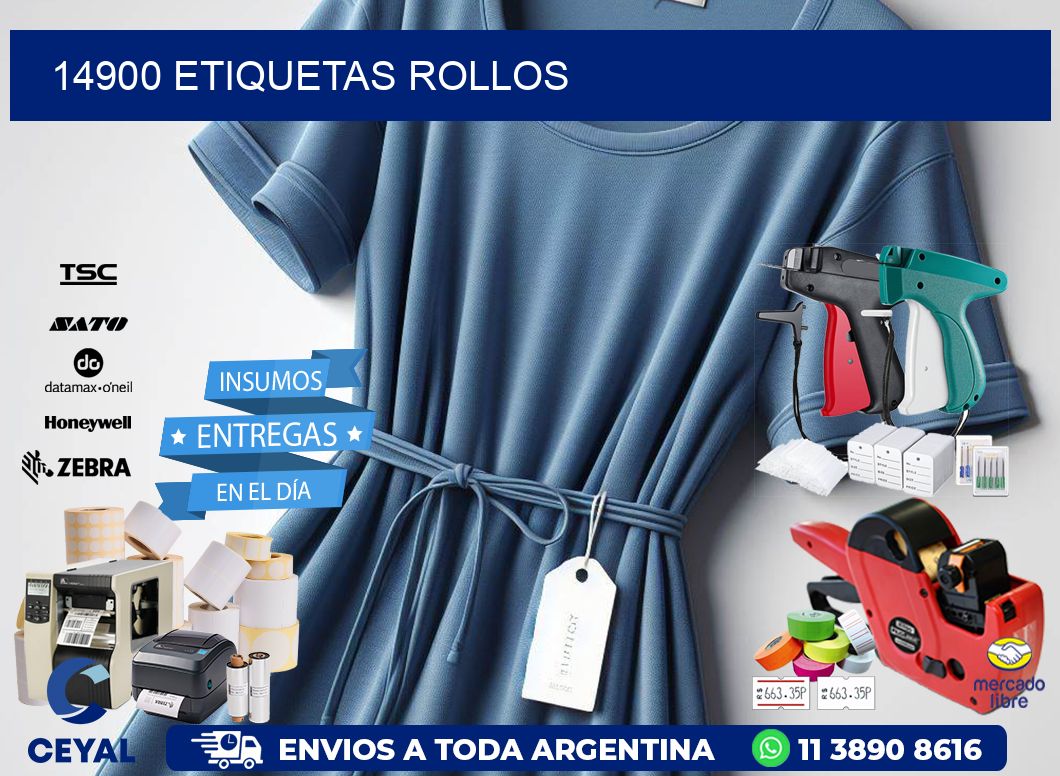 14900 etiquetas rollos