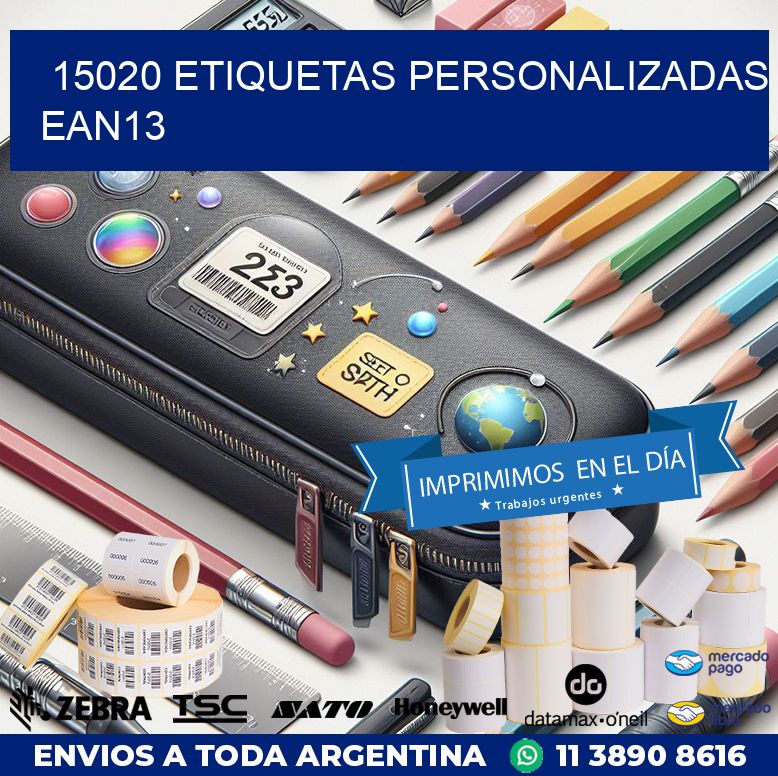15020 Etiquetas personalizadas ean13