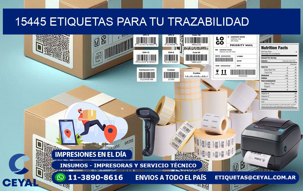 15445 etiquetas para tu trazabilidad