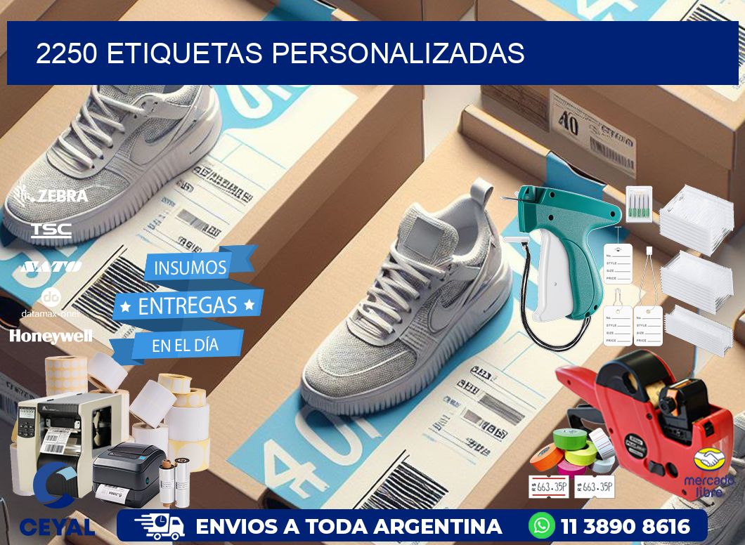 2250 Etiquetas personalizadas