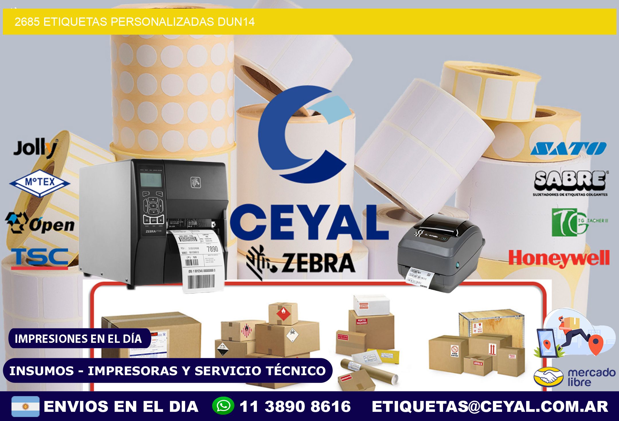 2685 Etiquetas personalizadas dun14