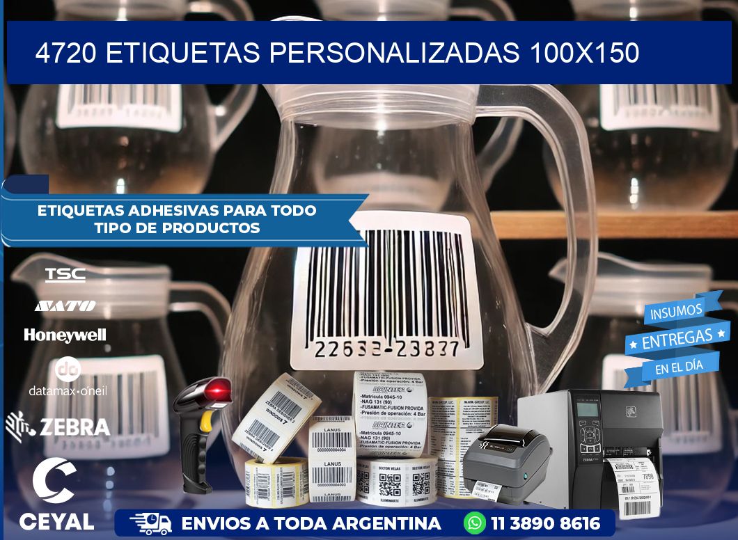 4720 Etiquetas personalizadas 100x150