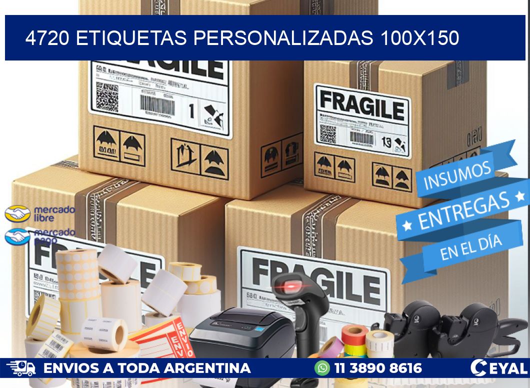 4720 Etiquetas personalizadas 100x150