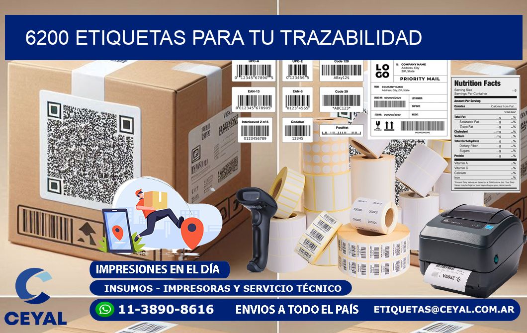 6200 etiquetas para tu trazabilidad