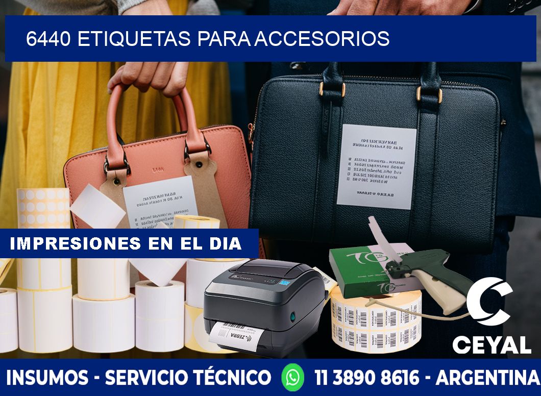6440 Etiquetas para accesorios