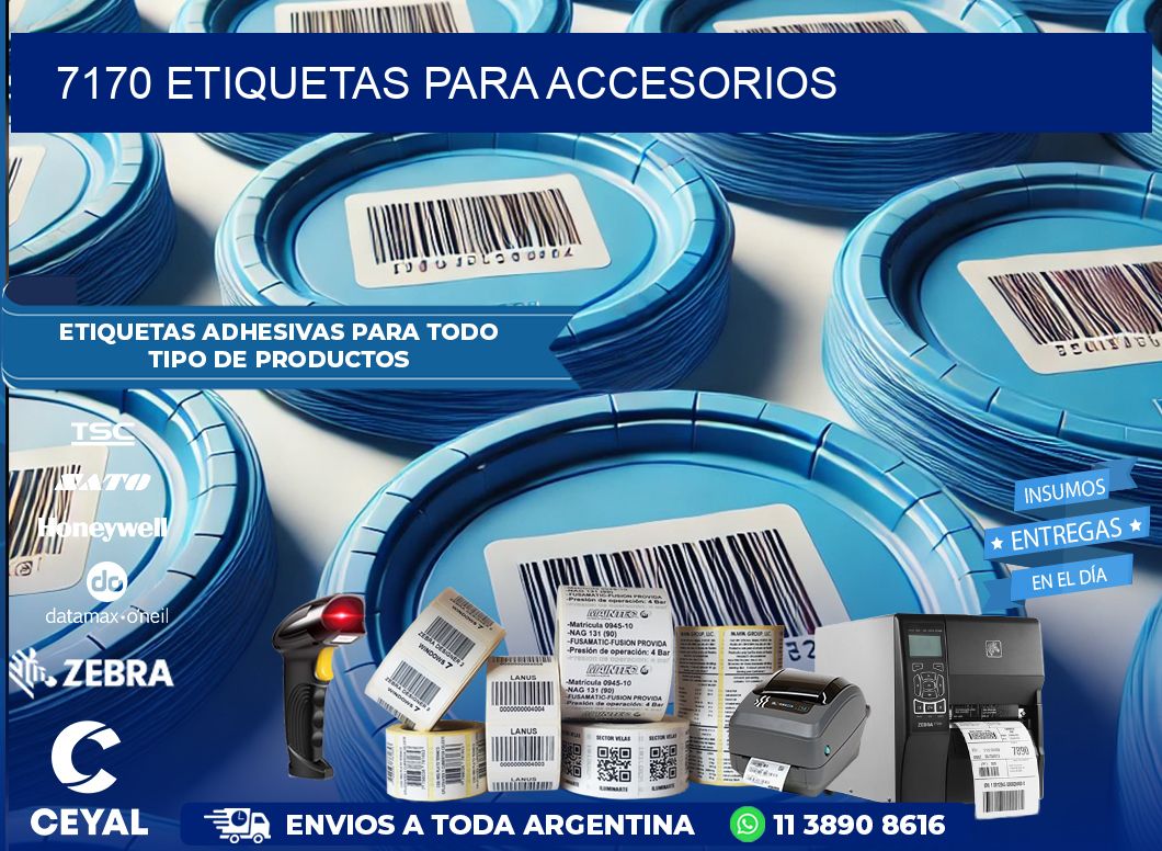 7170 Etiquetas para accesorios