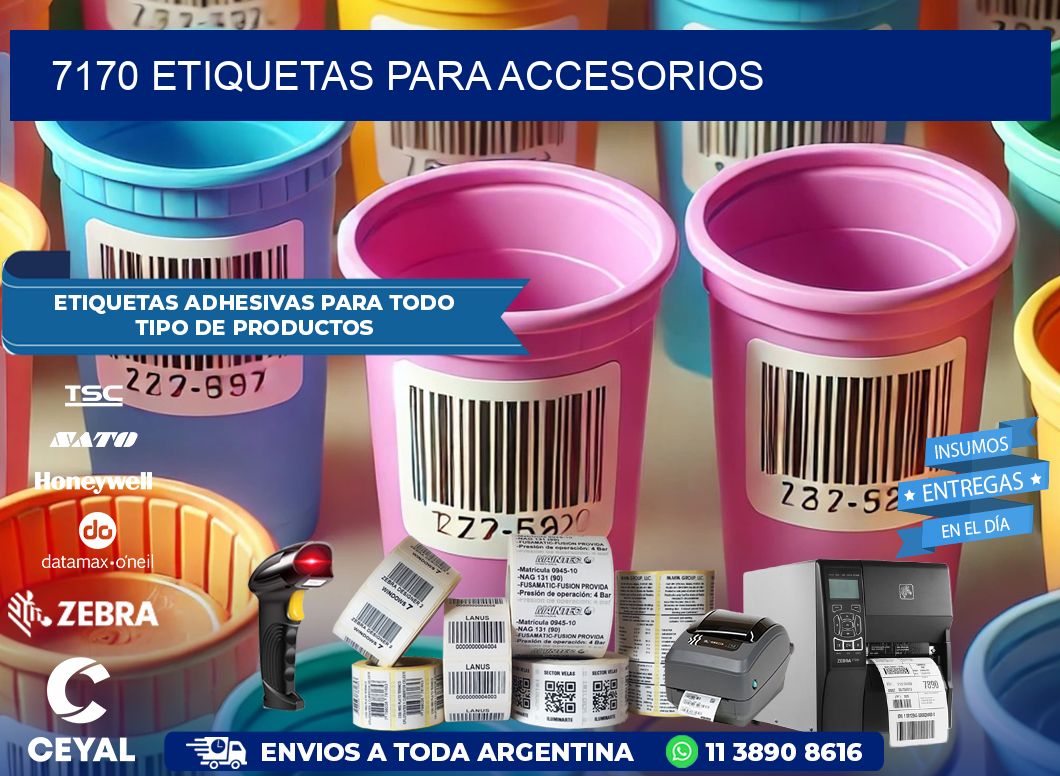 7170 Etiquetas para accesorios