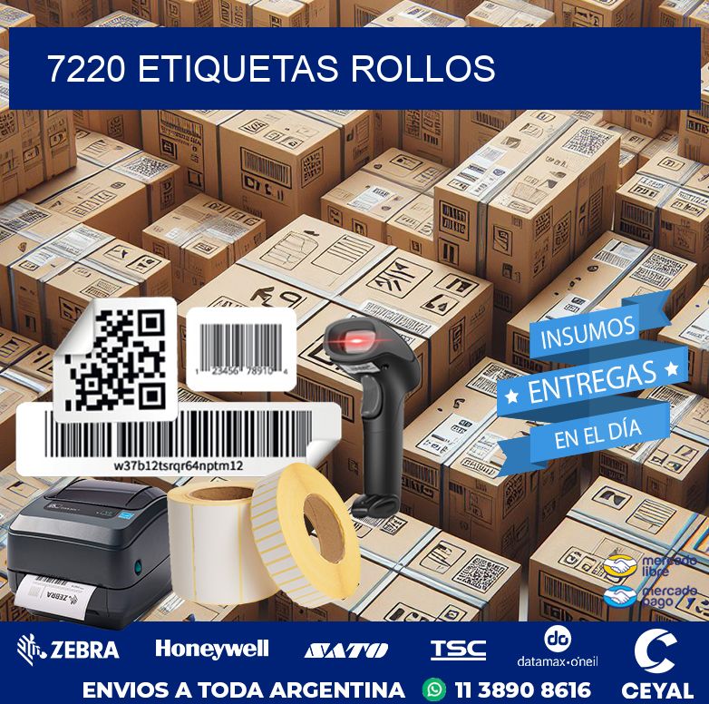 7220 etiquetas rollos