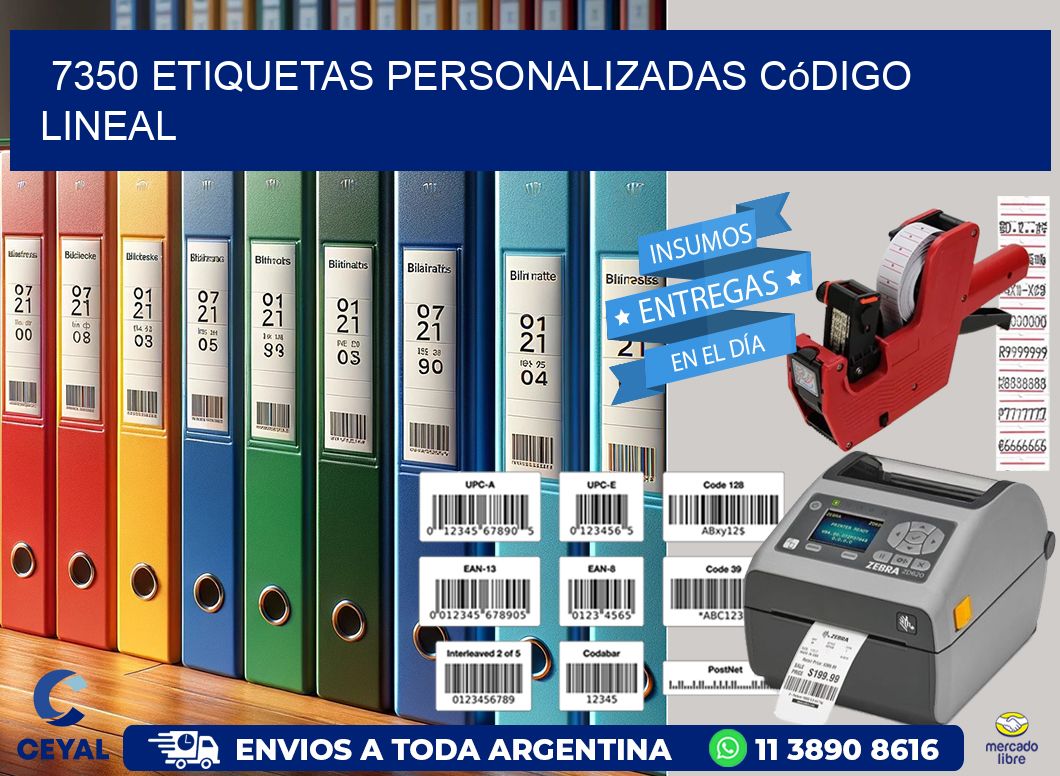7350 Etiquetas personalizadas código lineal