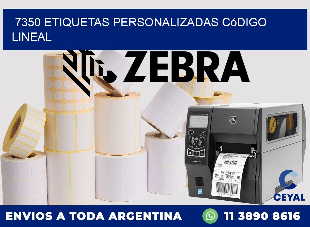 7350 Etiquetas personalizadas código lineal