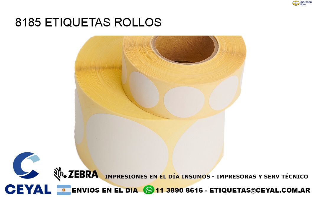 8185 etiquetas rollos