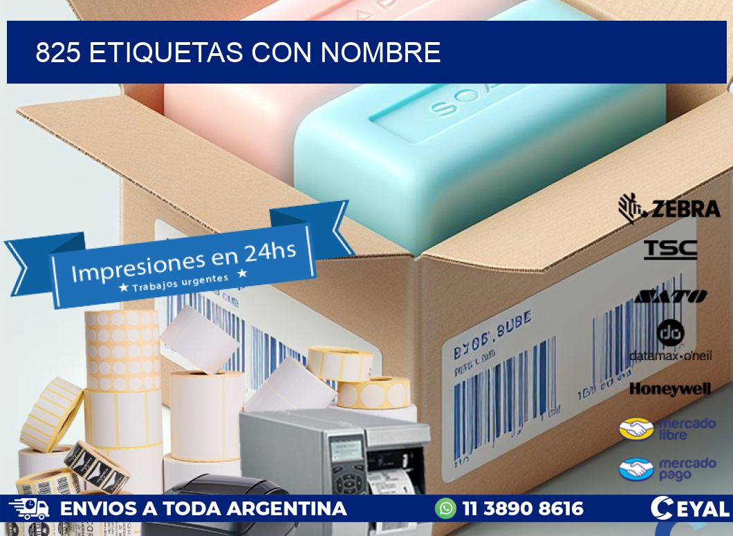 825 etiquetas con nombre