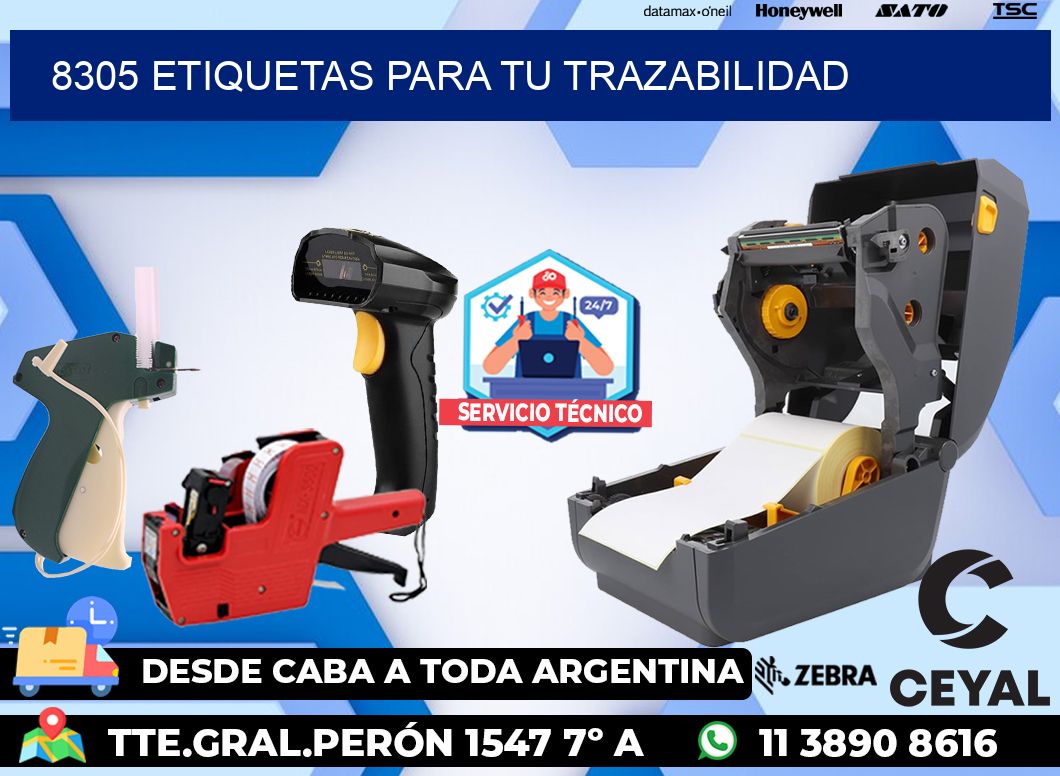 8305 etiquetas para tu trazabilidad