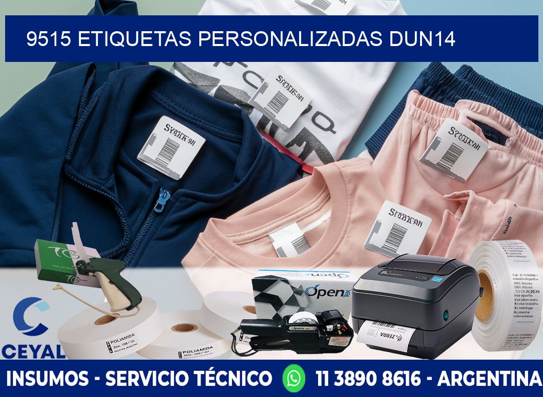 9515 Etiquetas personalizadas dun14