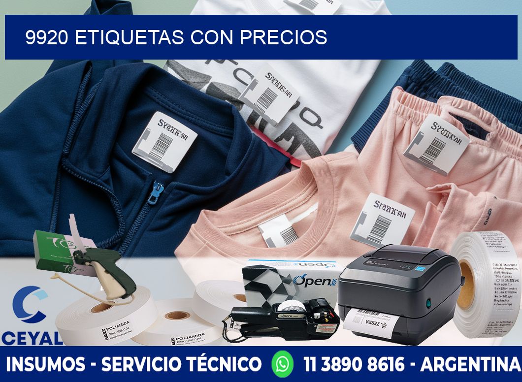 9920 etiquetas con precios