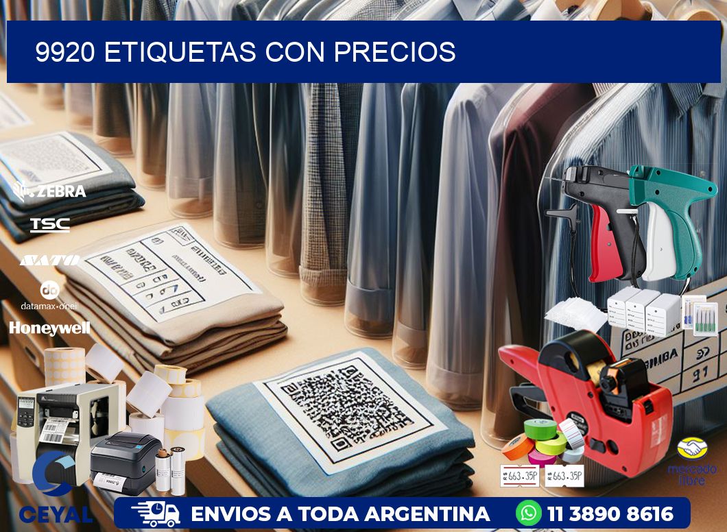 9920 etiquetas con precios