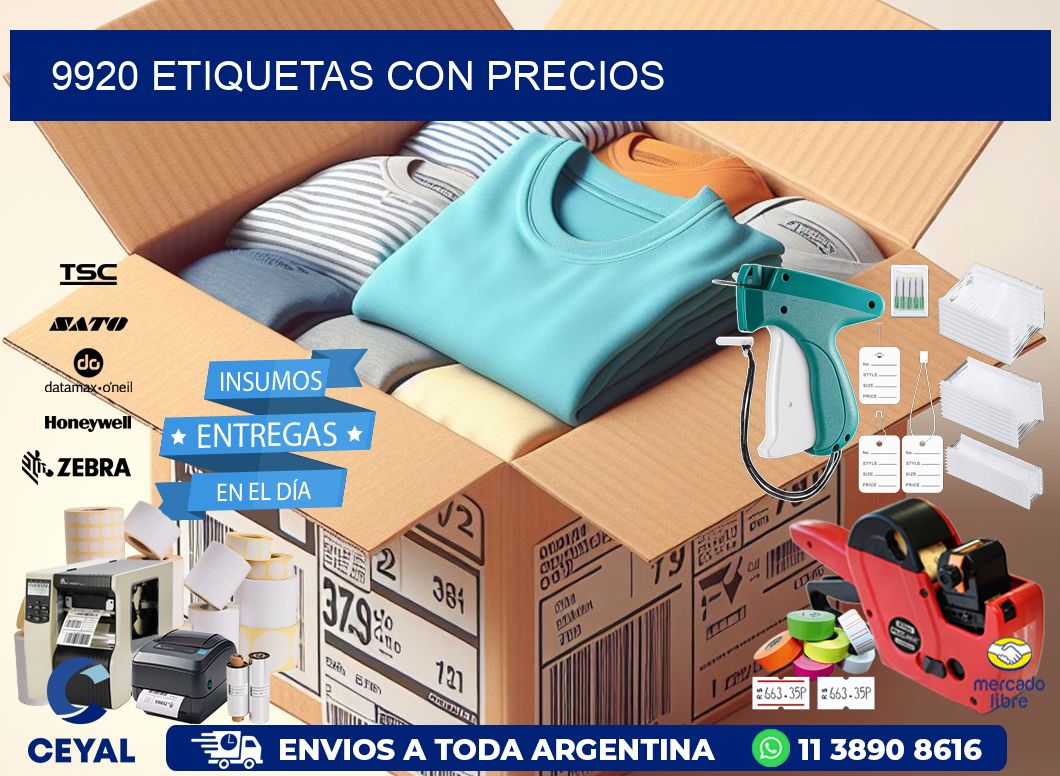 9920 etiquetas con precios