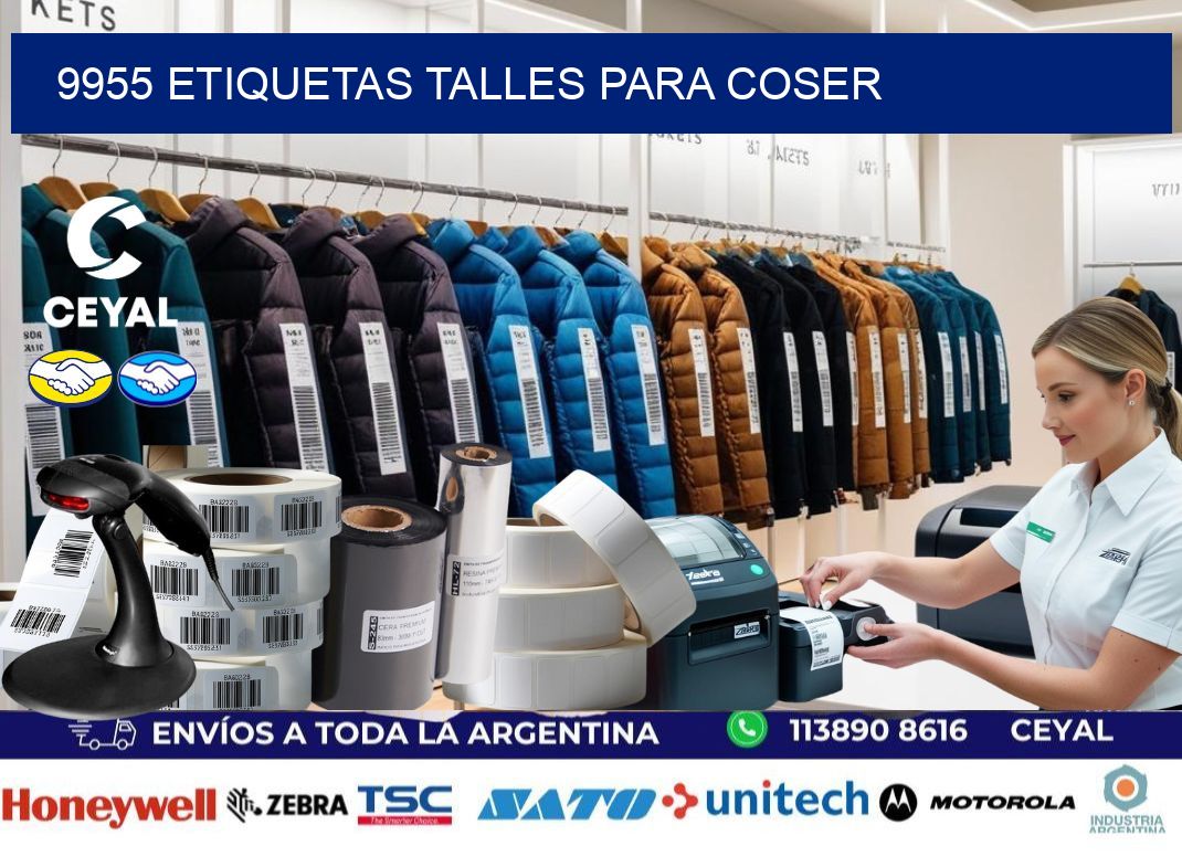 9955 ETIQUETAS TALLES PARA COSER