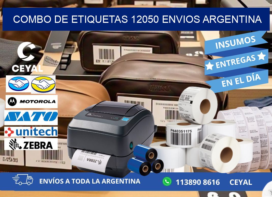 Combo de etiquetas 12050 ENVIOS ARGENTINA