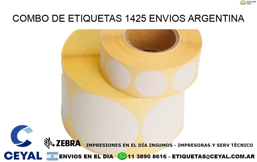 Combo de etiquetas 1425 ENVIOS ARGENTINA