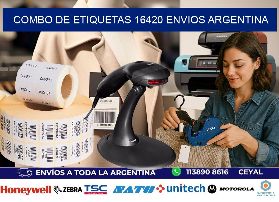 Combo de etiquetas 16420 ENVIOS ARGENTINA