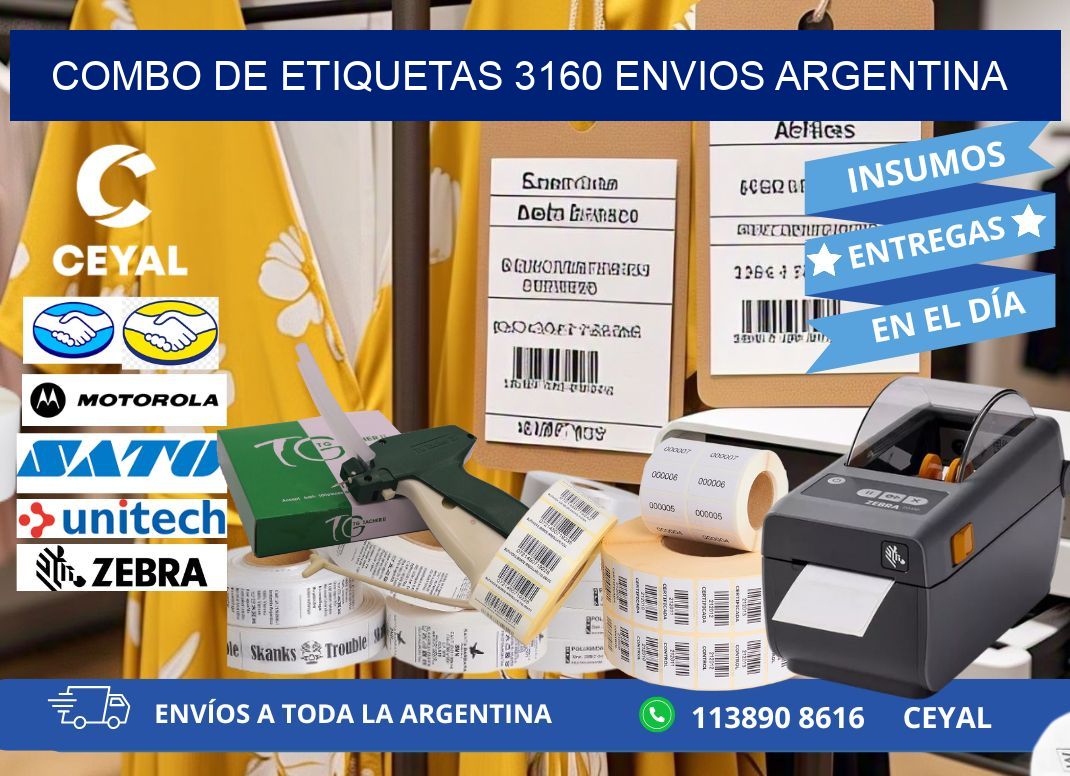 Combo de etiquetas 3160 ENVIOS ARGENTINA
