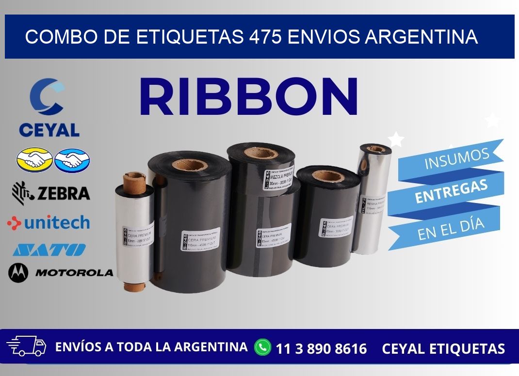 Combo de etiquetas 475 ENVIOS ARGENTINA
