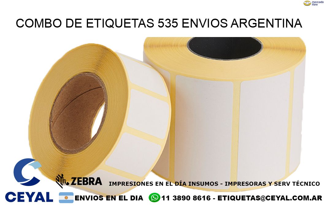 Combo de etiquetas 535 ENVIOS ARGENTINA