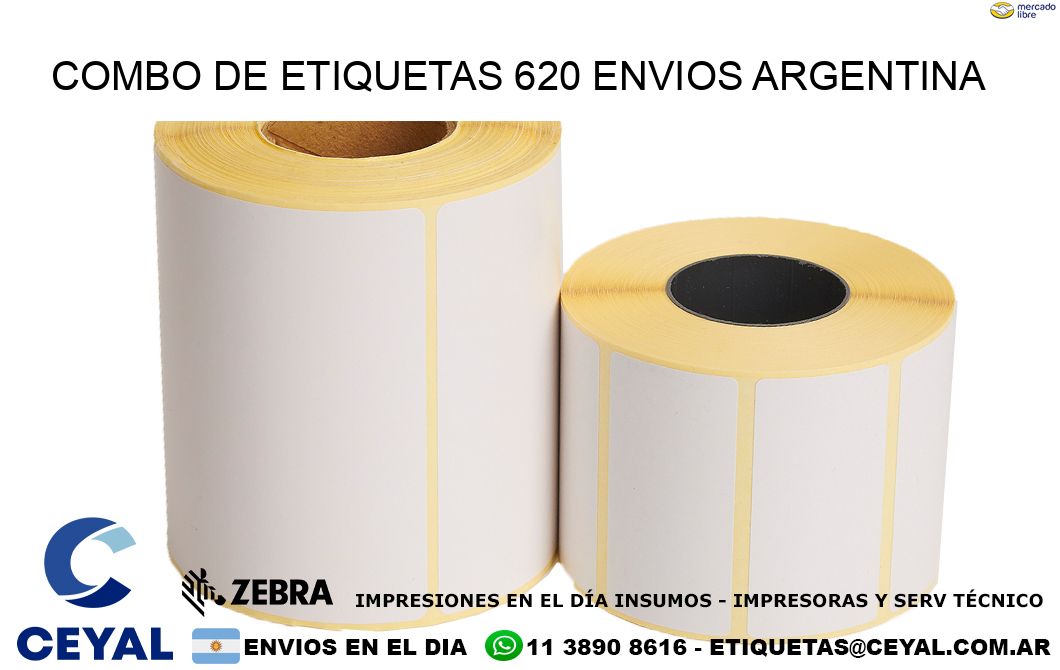 Combo de etiquetas 620 ENVIOS ARGENTINA