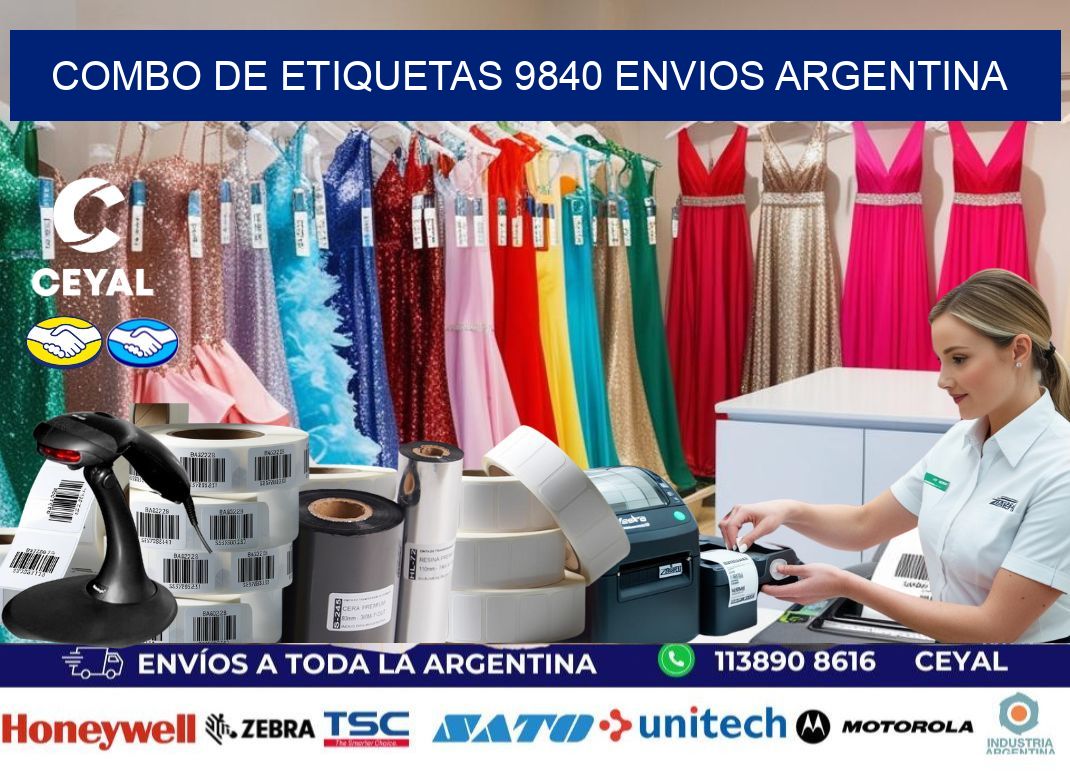 Combo de etiquetas 9840 ENVIOS ARGENTINA